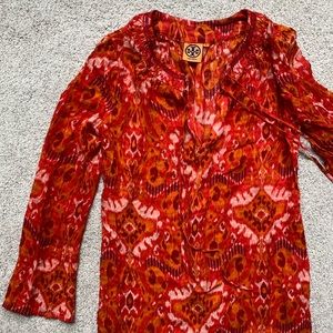 Tory Burch Sheer tunic dress